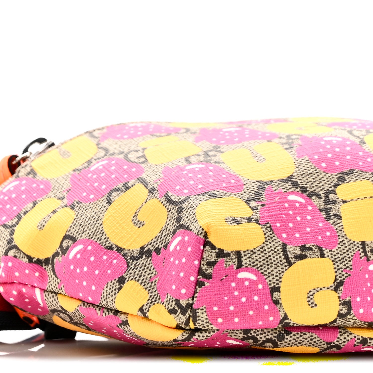 Gucci GG Supreme Monogram Childrens Strawberry Print Belt Bag Multicolor 9 of 10
