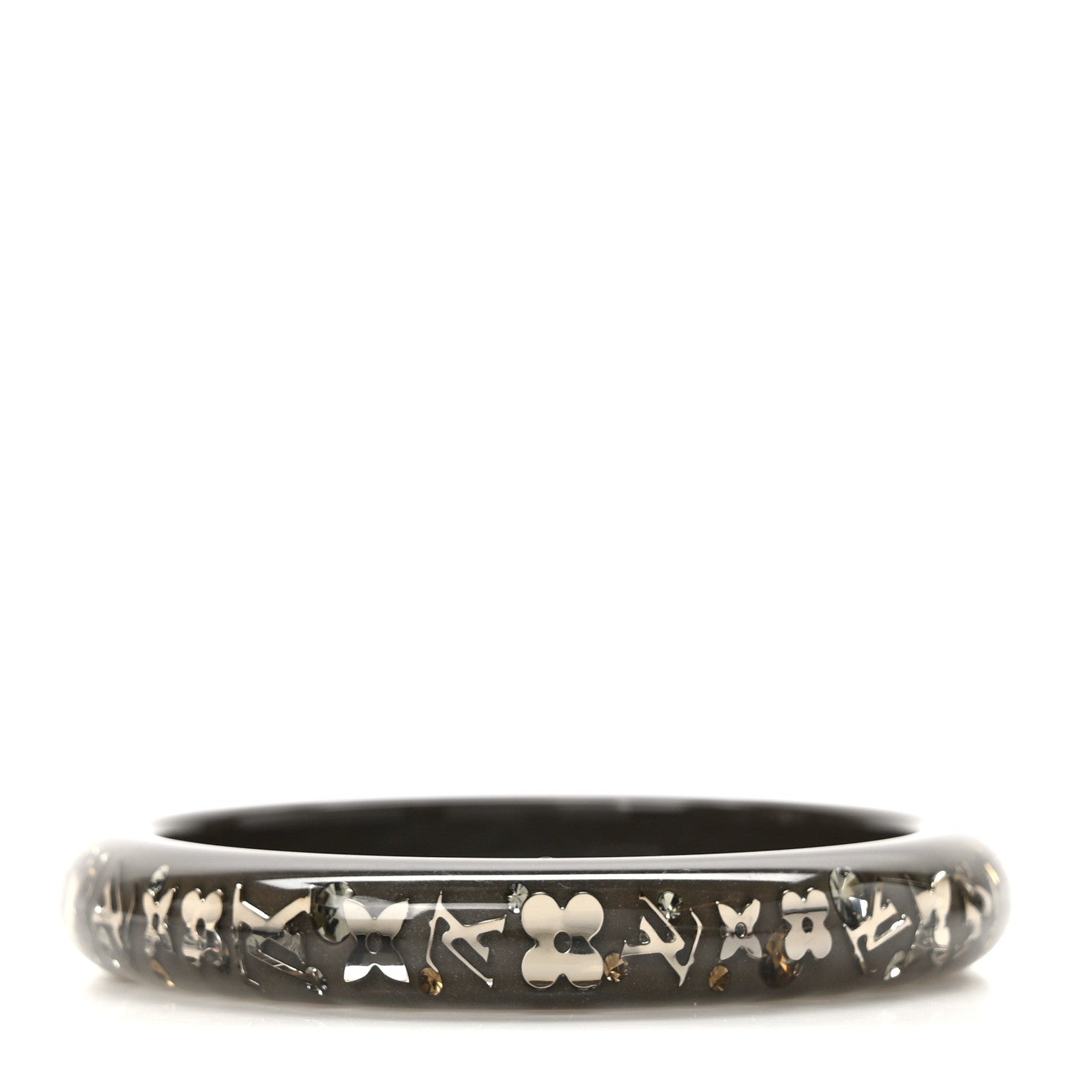 Louis Vuitton Resin Swarovski Bracelet Medium PM Grey 1 of 4