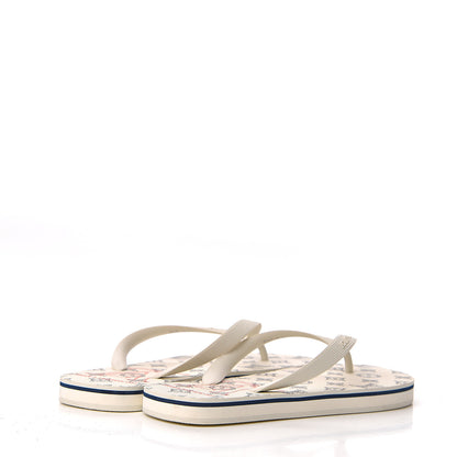 Louis Vuitton Rubber Molitor Thong Sandals 7 White 4 of 8