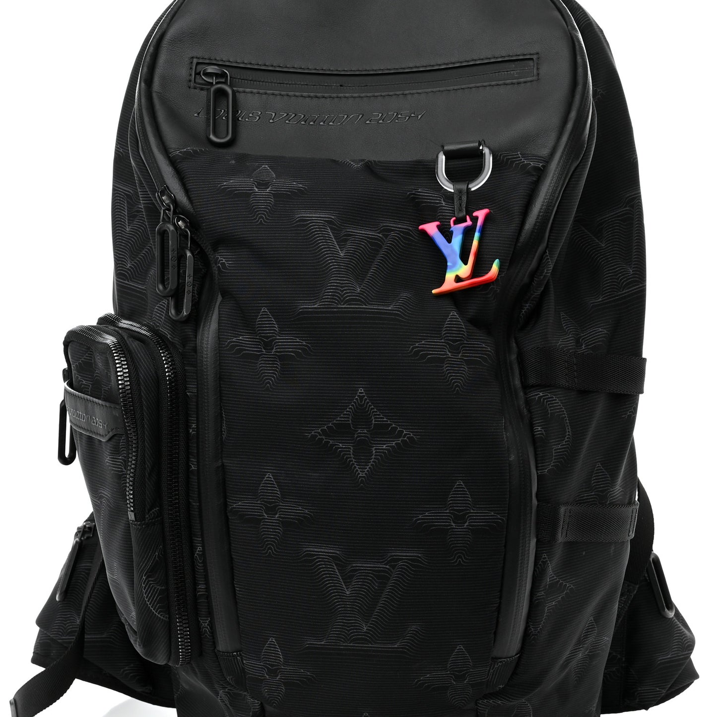 Monogram 3D 2054 Mountain Backpack Grey Black Rainbow