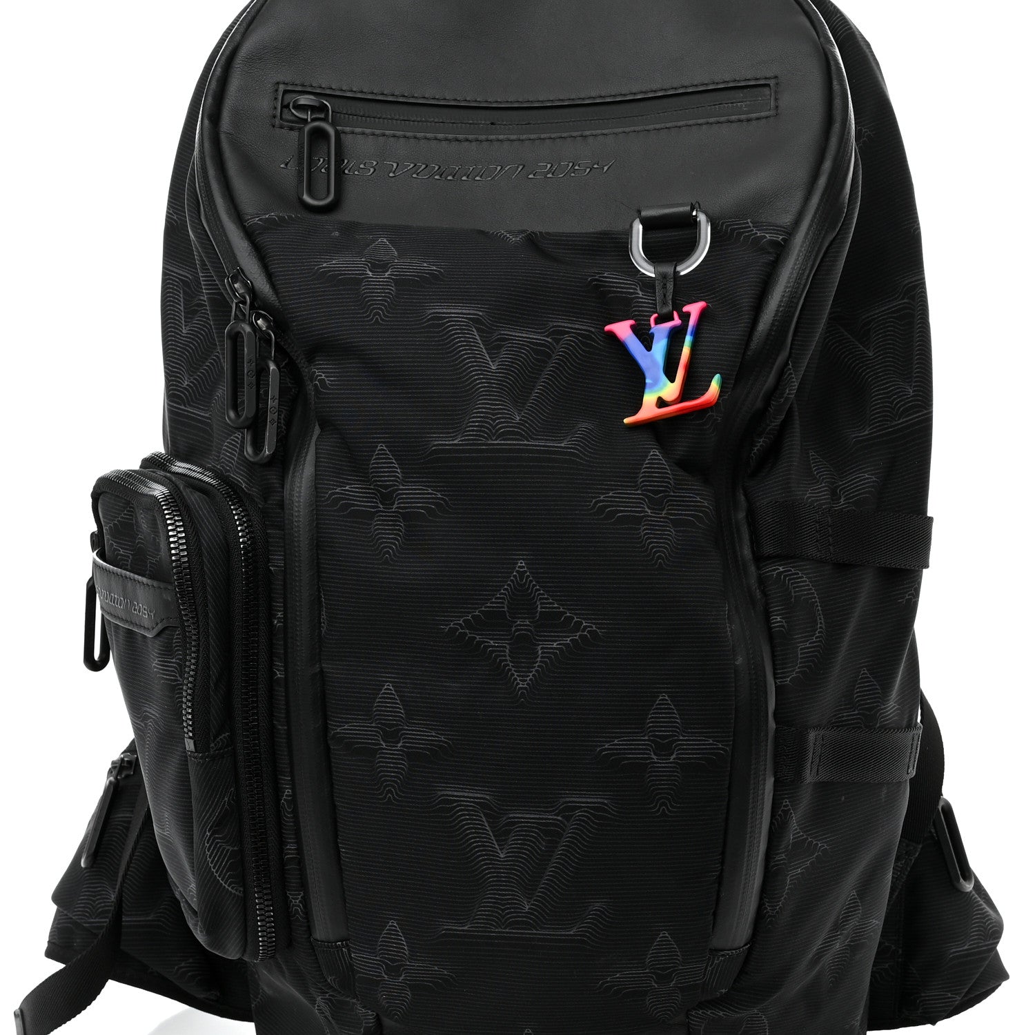 Louis Vuitton Monogram 3D 2054 Mountain Backpack Grey Black Rainbow 7 of 11
