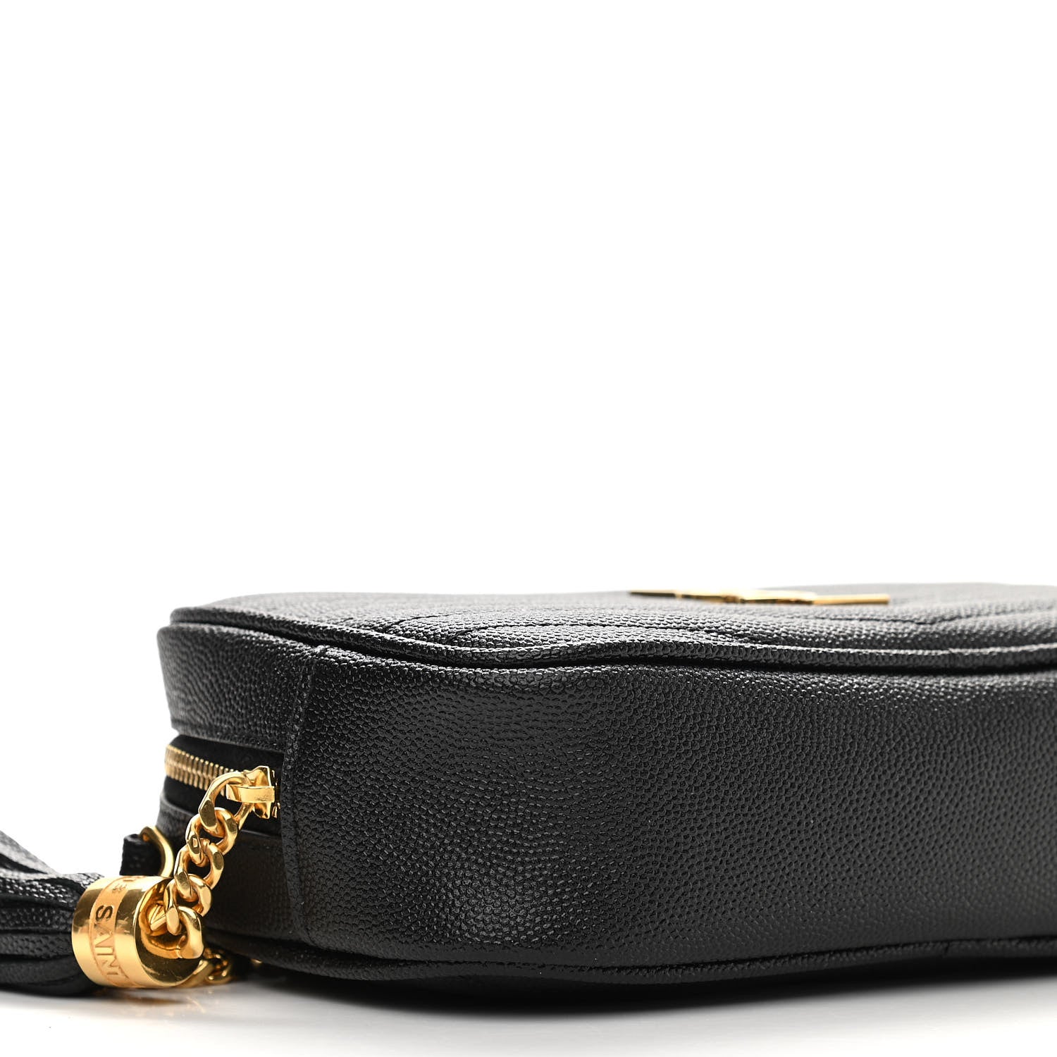 Saint Laurent Grain De Poudre Matelasse Monogram Mini Lou Camera Bag Black 5 of 10