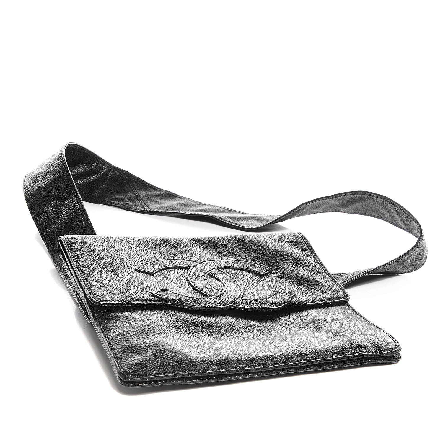 Chanel Caviar CC Messenger Bag Black 4 of 8