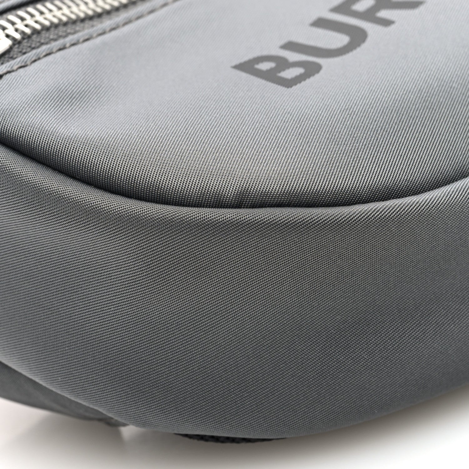 Burberry Econyl Logo Print Small Cannon Bum Bag Charcoal Grey 8 of 9