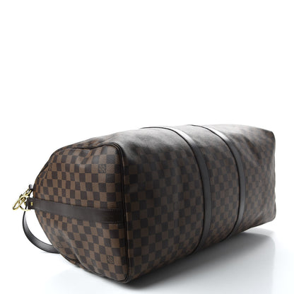 Louis Vuitton Damier Ebene Keepall Bandouliere 55 3 of 9