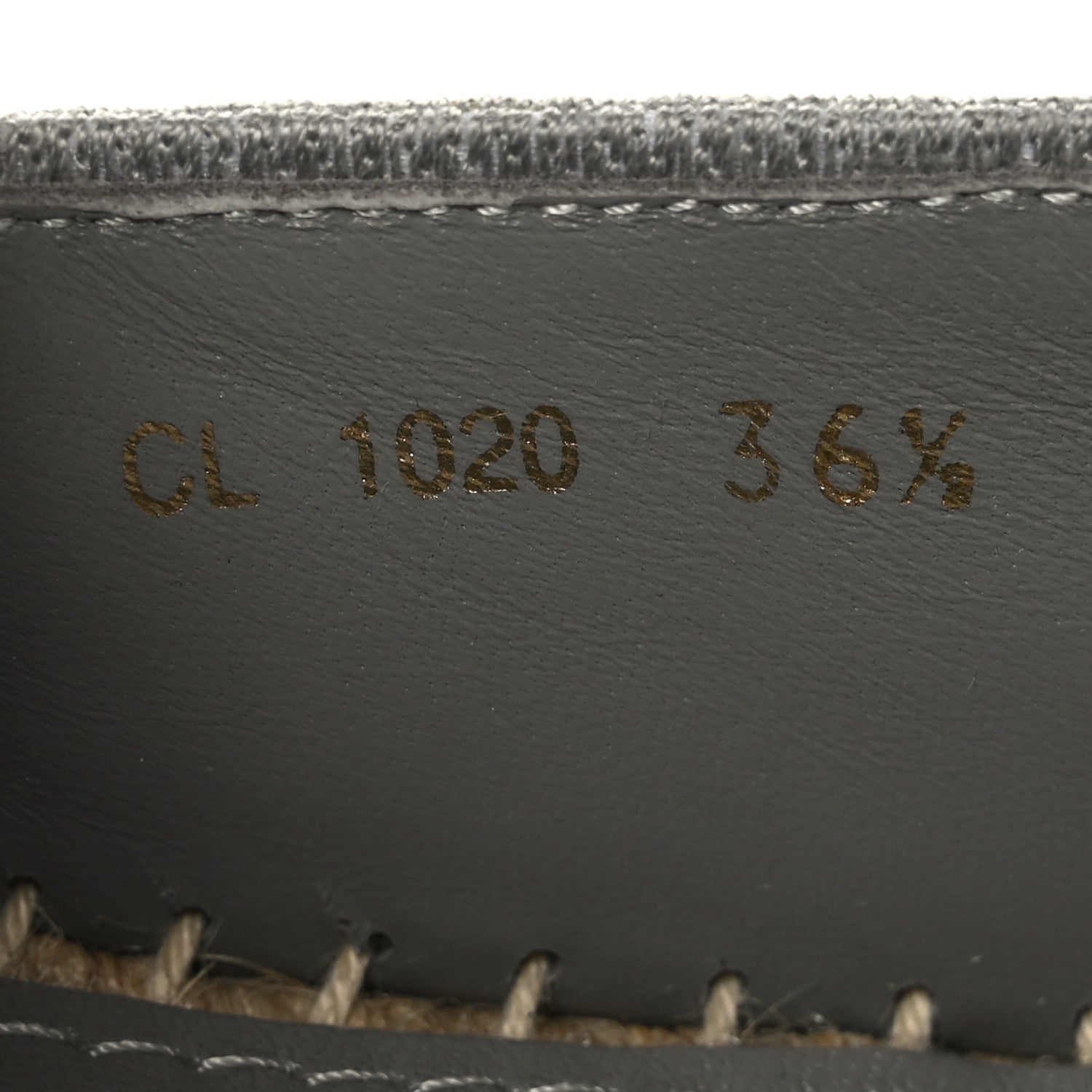 Christian Dior Oblique Embroidered Granville 15mm Espadrilles 36.5 Grey Stone 6 of 8