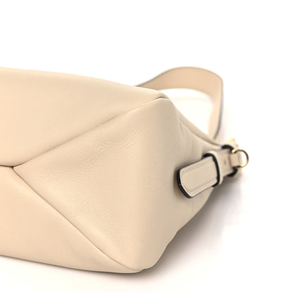Prada Soft Calfskin Large Aimée Shoulder Bag Travertine 9 of 9