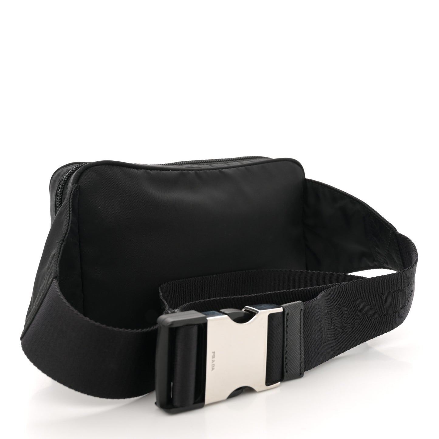 Re-Nylon Saffiano Belt Bag L Black