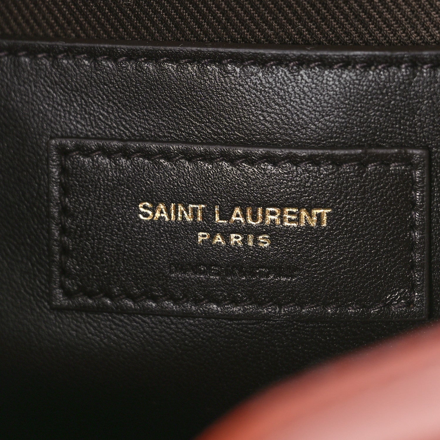 Saint Laurent Canvas Smooth Calfskin Le Monogramme Small Camera Bag Chestnut 6 of 8