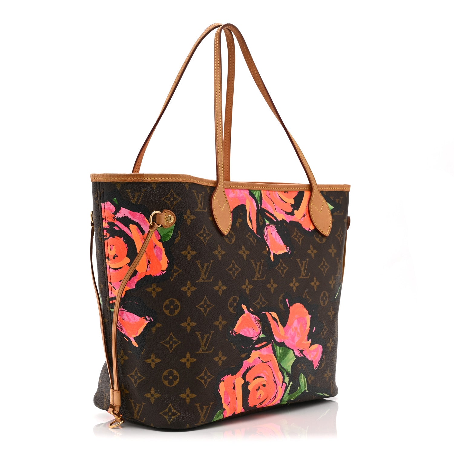 Louis Vuitton Monogram Roses Neverfull MM 3 of 10