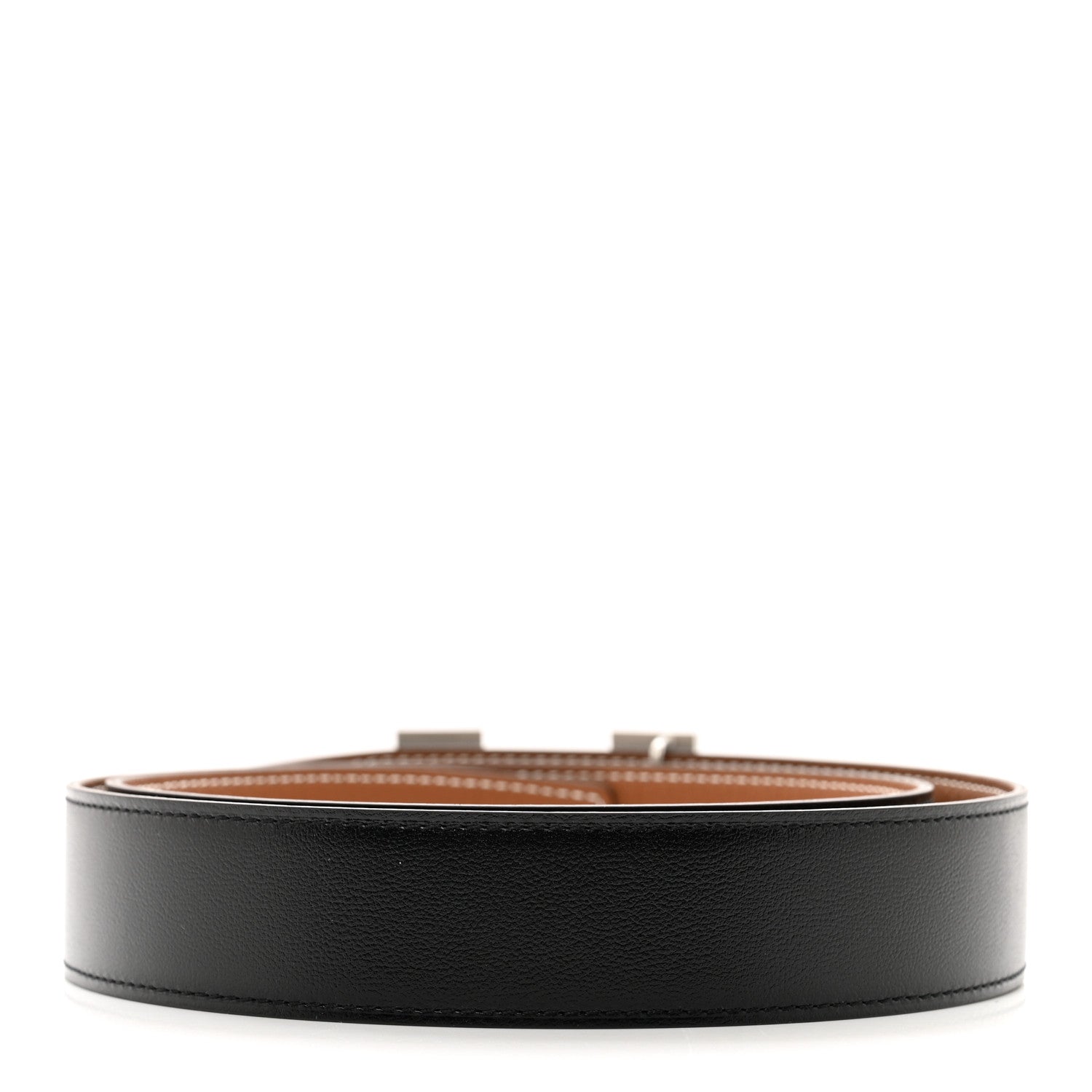 Hermes Box Togo 32mm H Belt 85 34 Black Gold 2 of 5