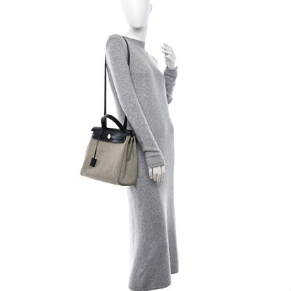 Hermes Vache Hunter Criss Viking Herbag Zip Retourne 31 PM Ecru Black 3 of 11