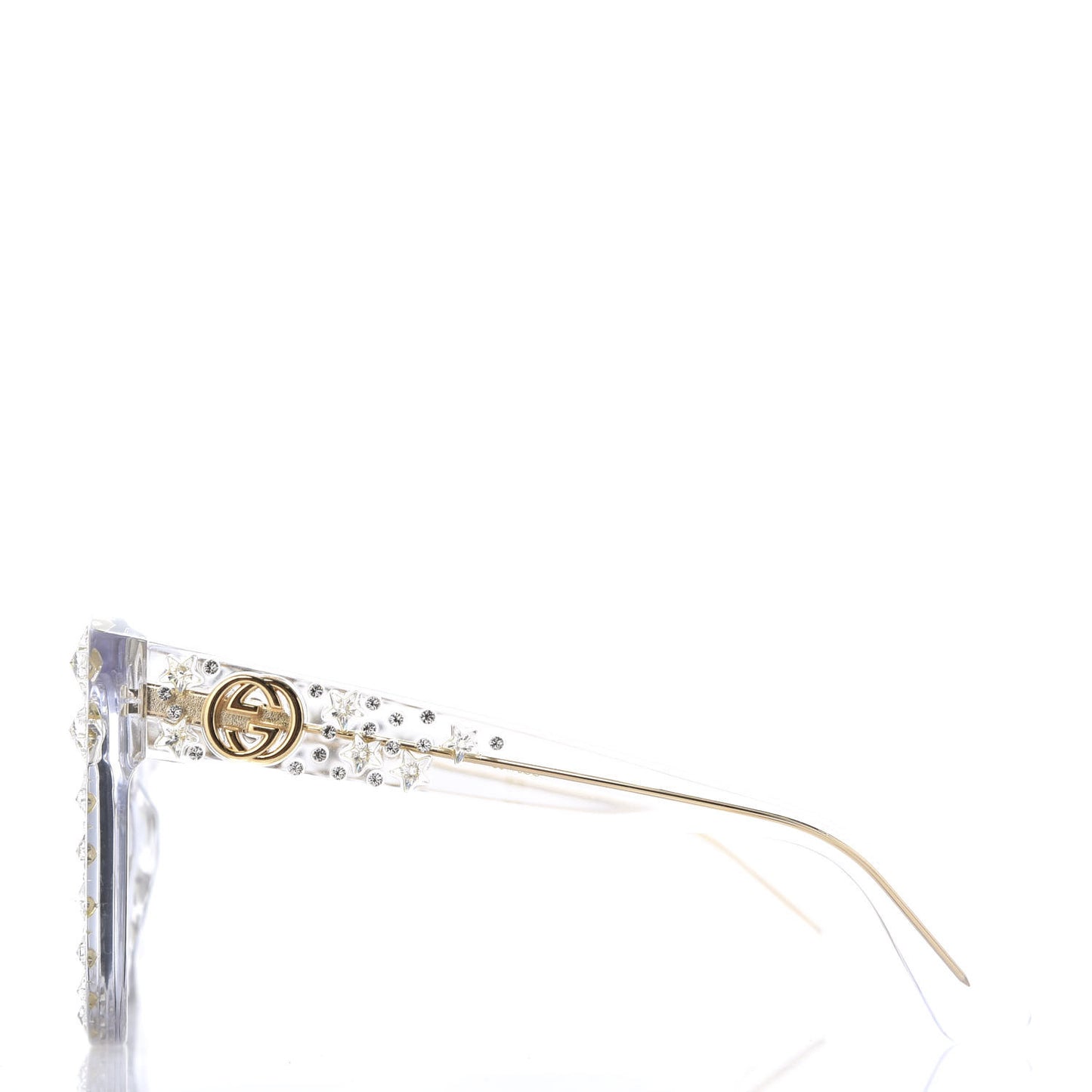 Acetate Crystal Oversize Mirrored Star Sunglasses GG0116S