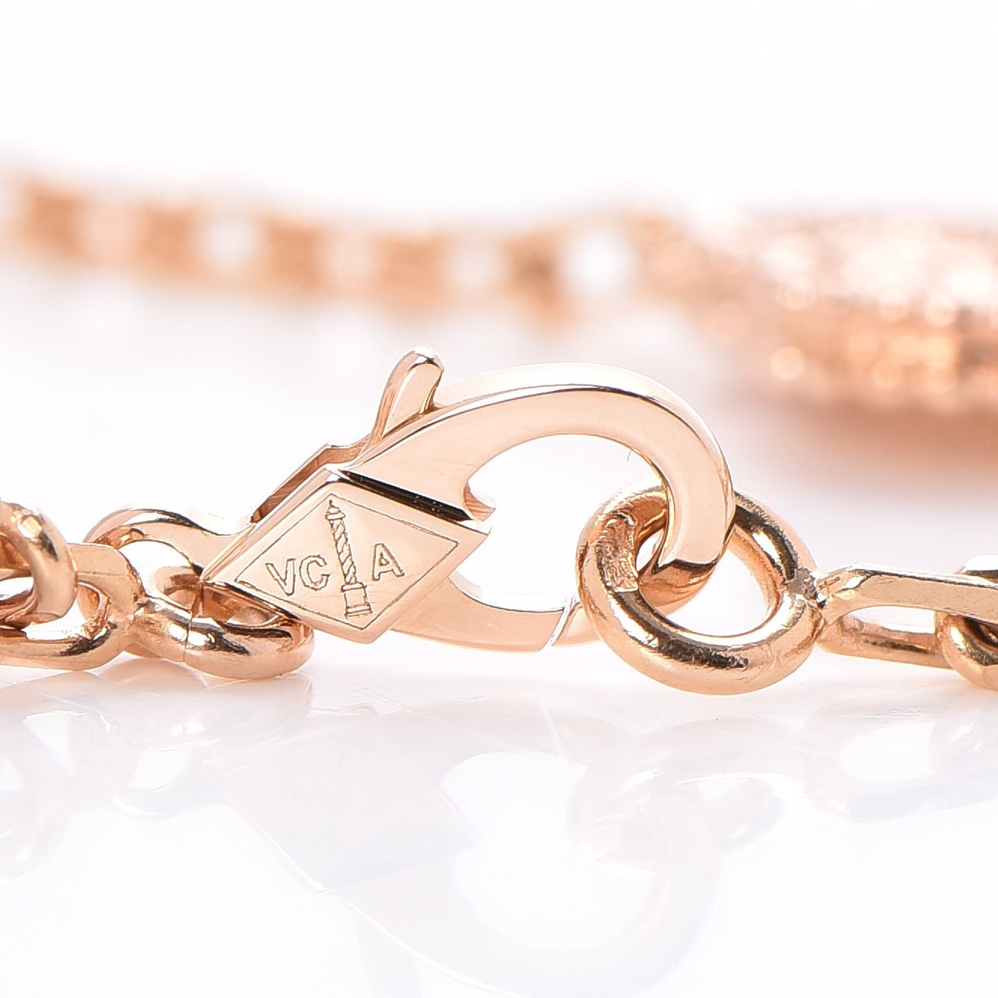 18K Rose Gold 5 Motifs Vintage Alhambra Bracelet