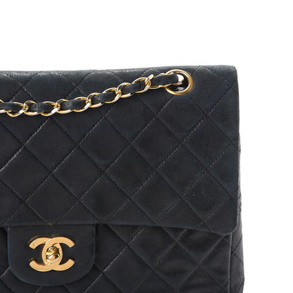 Chanel Lambskin Quilted Medium Double Flap Black 11 of 20