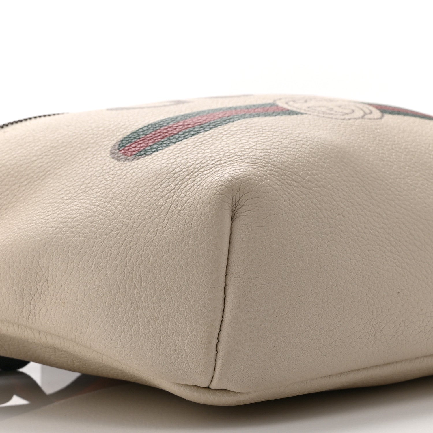 Gucci Grained Calfskin Logo Belt Bag White 10 of 11