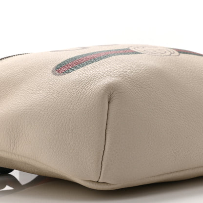 Gucci Grained Calfskin Logo Belt Bag White 10 of 11