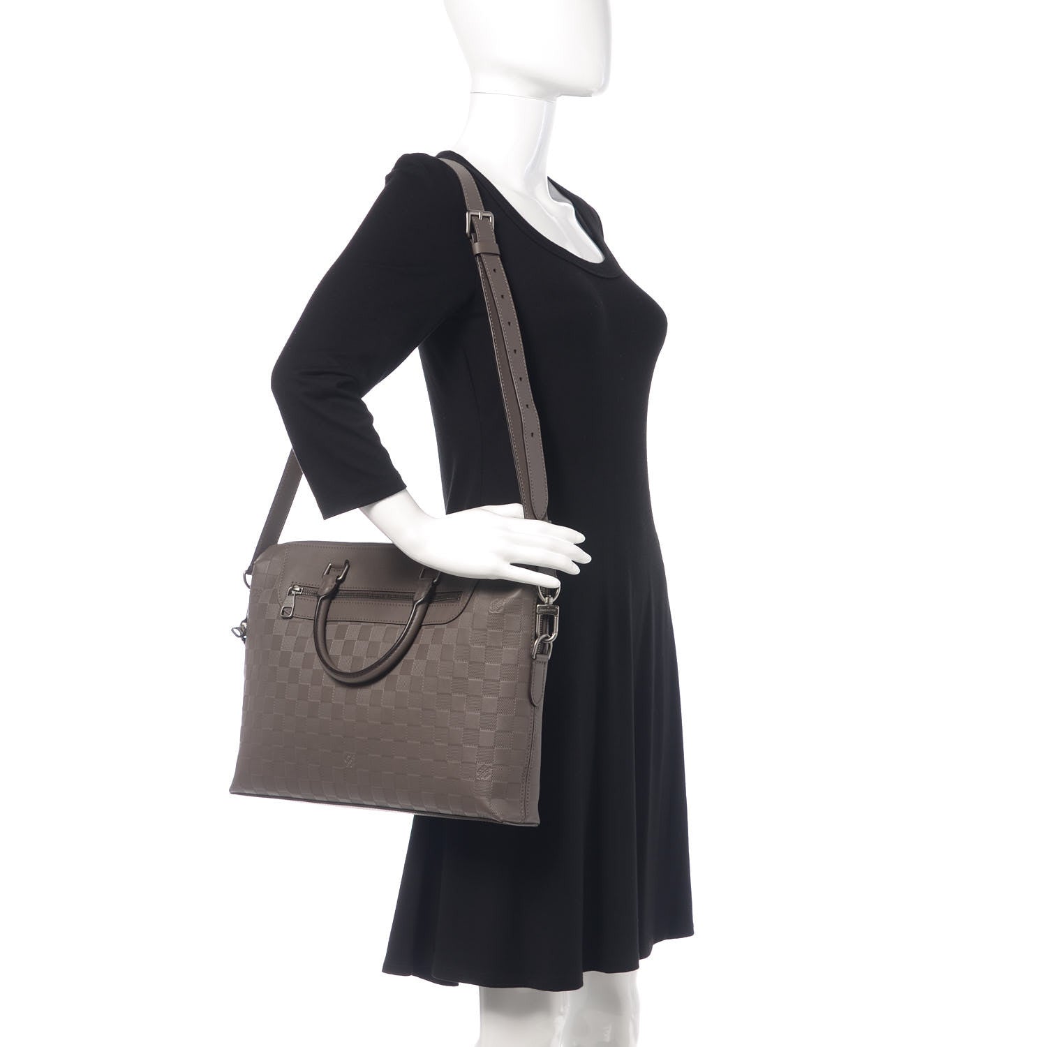Louis Vuitton Damier Infini Porte-Documents Jour NM Granit 2 of 9