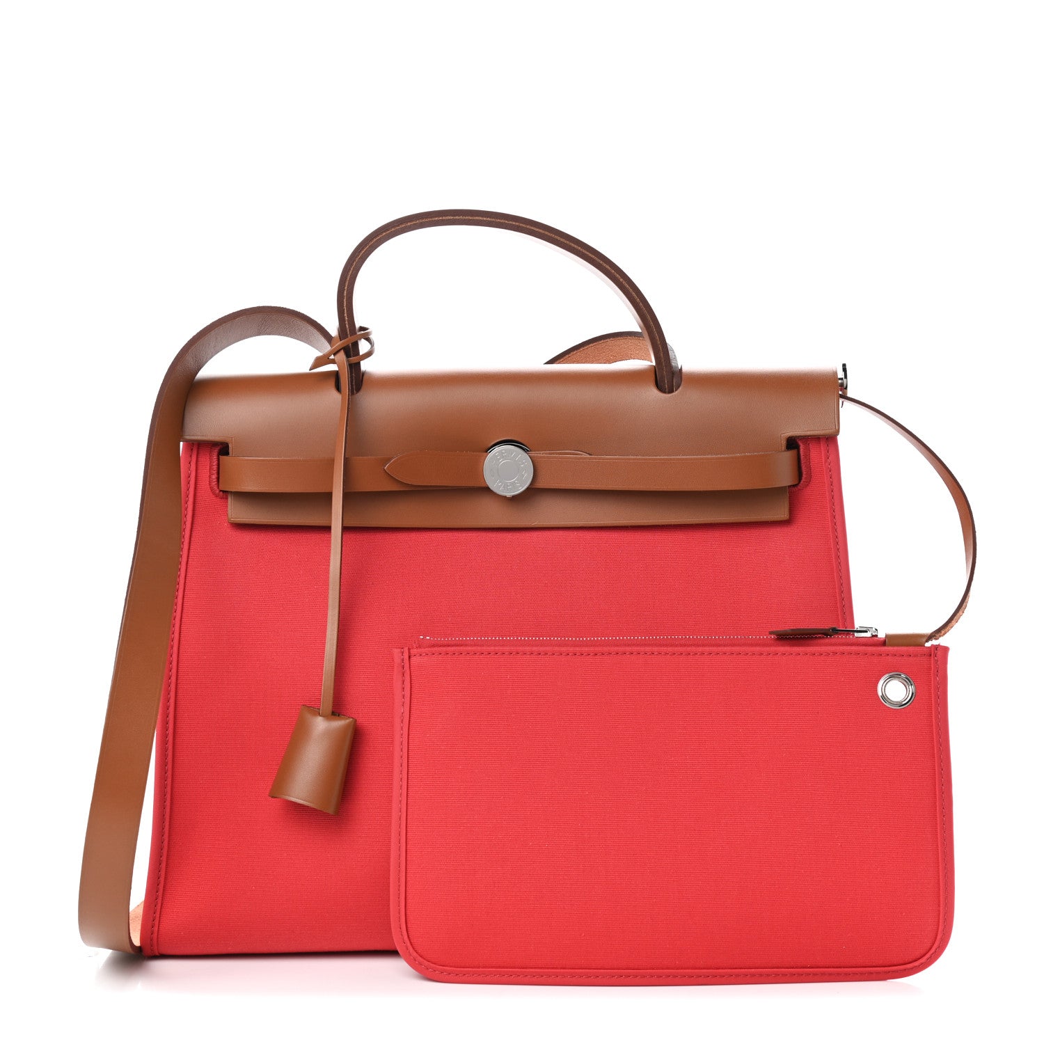 Hermes Vache Hunter Toile Herbag Zip 31 PM Bougainvillea 1 of 11