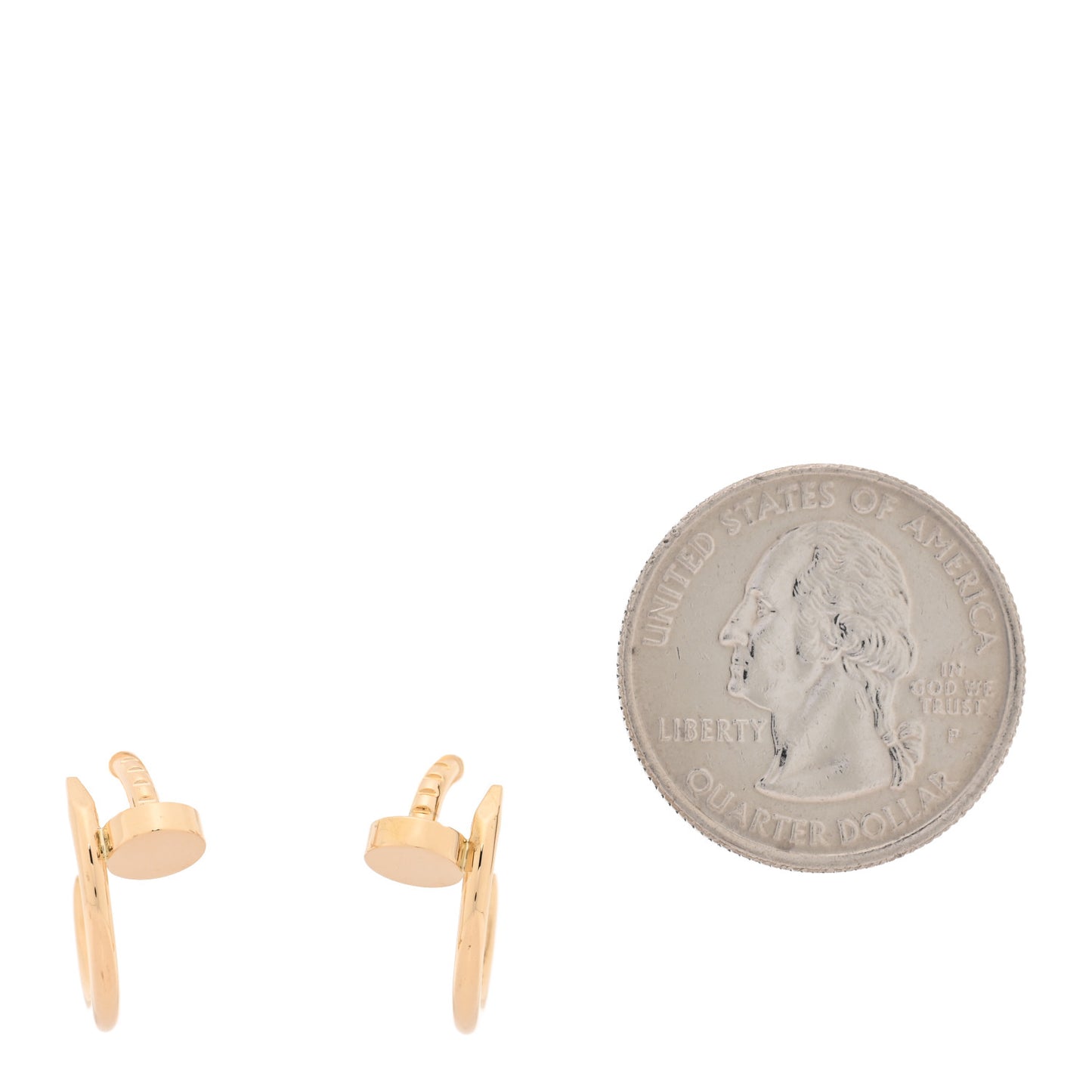 18K Yellow Gold Juste Un Clou Hoop Earrings