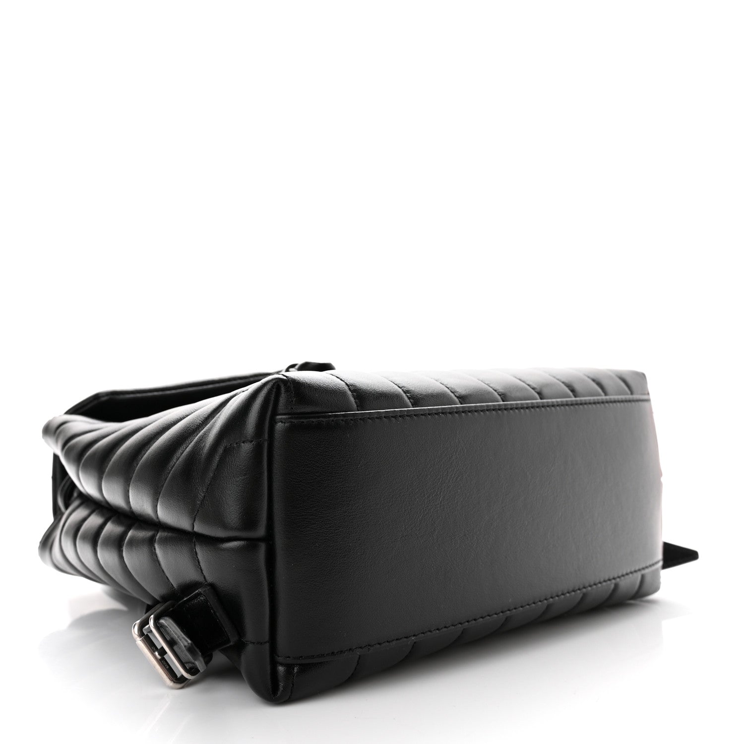 Saint Laurent Calfskin Y Quilted Monogram Small Loulou Backpack Black 4 of 10