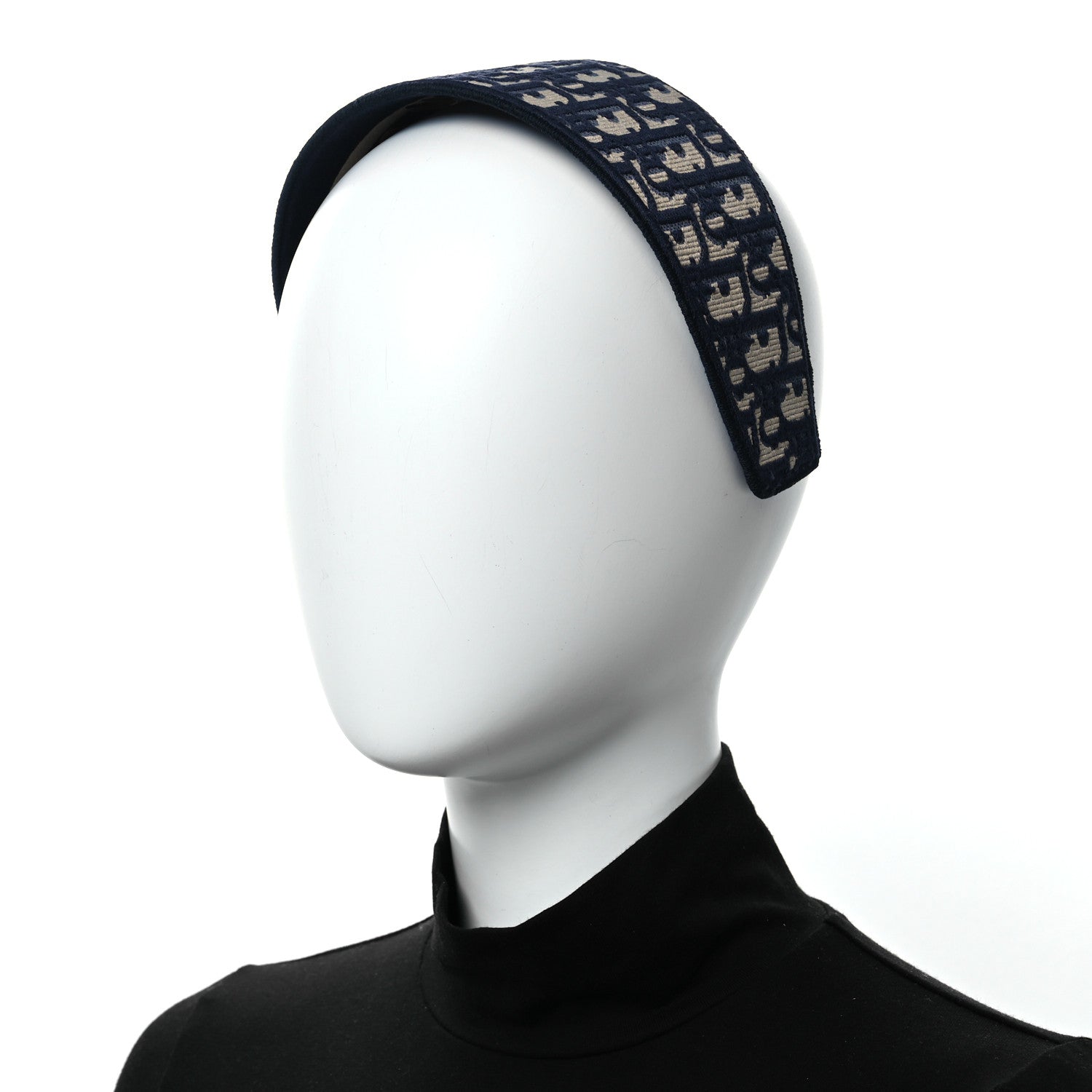 Christian Dior Oblique Headband Blue 2 of 8