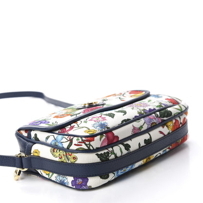 Gucci Canvas Flora Floral Shoulder Bag White Blue Agata Mulitcolor 4 of 10