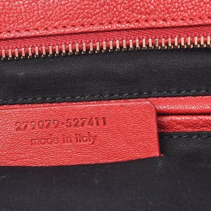 Saint Laurent Sheepskin Medium Cabas ChYc Rouge Orient 7 of 23