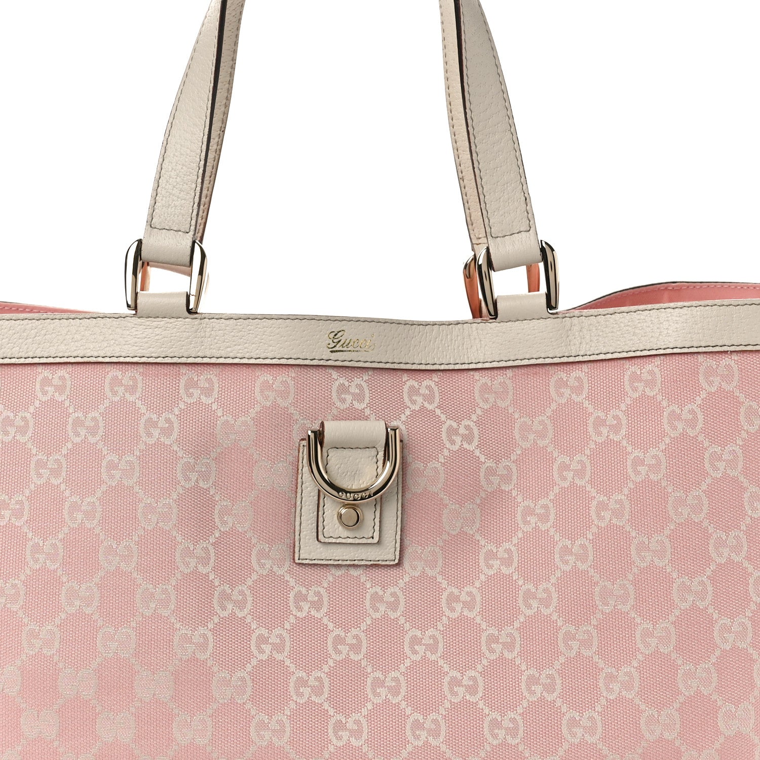 Gucci Monogram Large Abbey Tote Pink 8 of 14