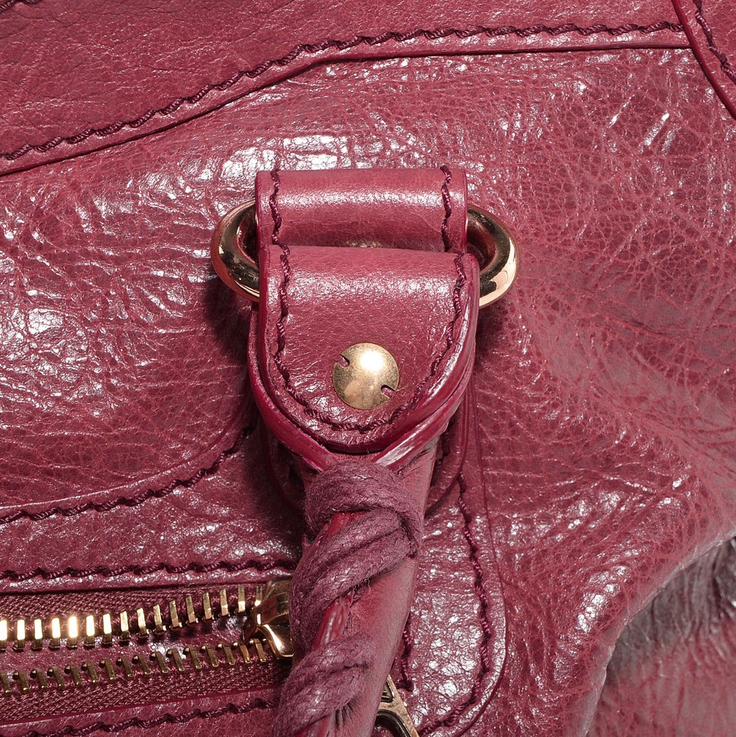 Agneau Giant 12 Rose Gold Hardware City Cassis