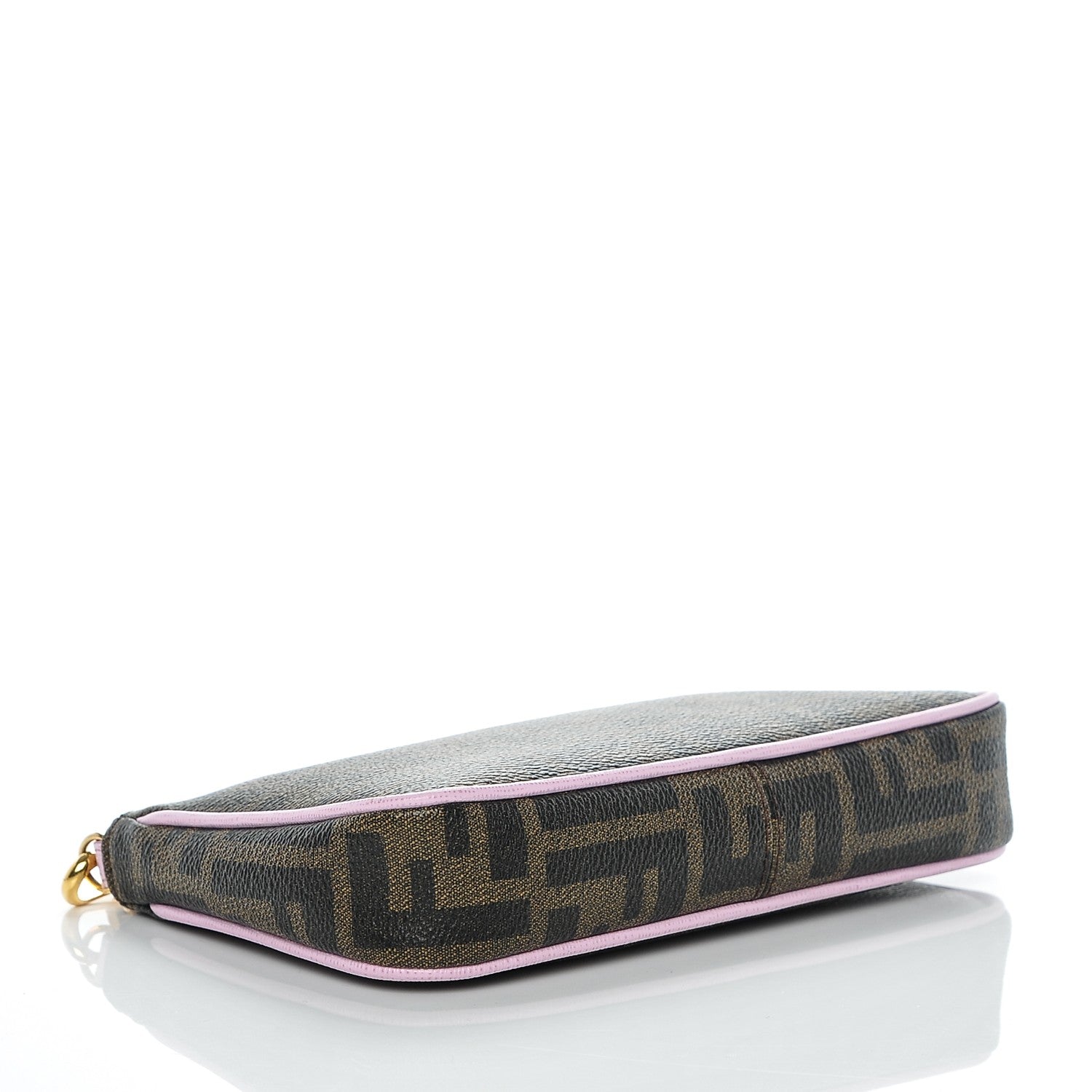 Fendi Zucca Spalmati Vitello Elite Pochette Tobacco Pink 4 of 6