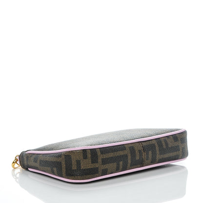 Fendi Zucca Spalmati Vitello Elite Pochette Tobacco Pink 4 of 6