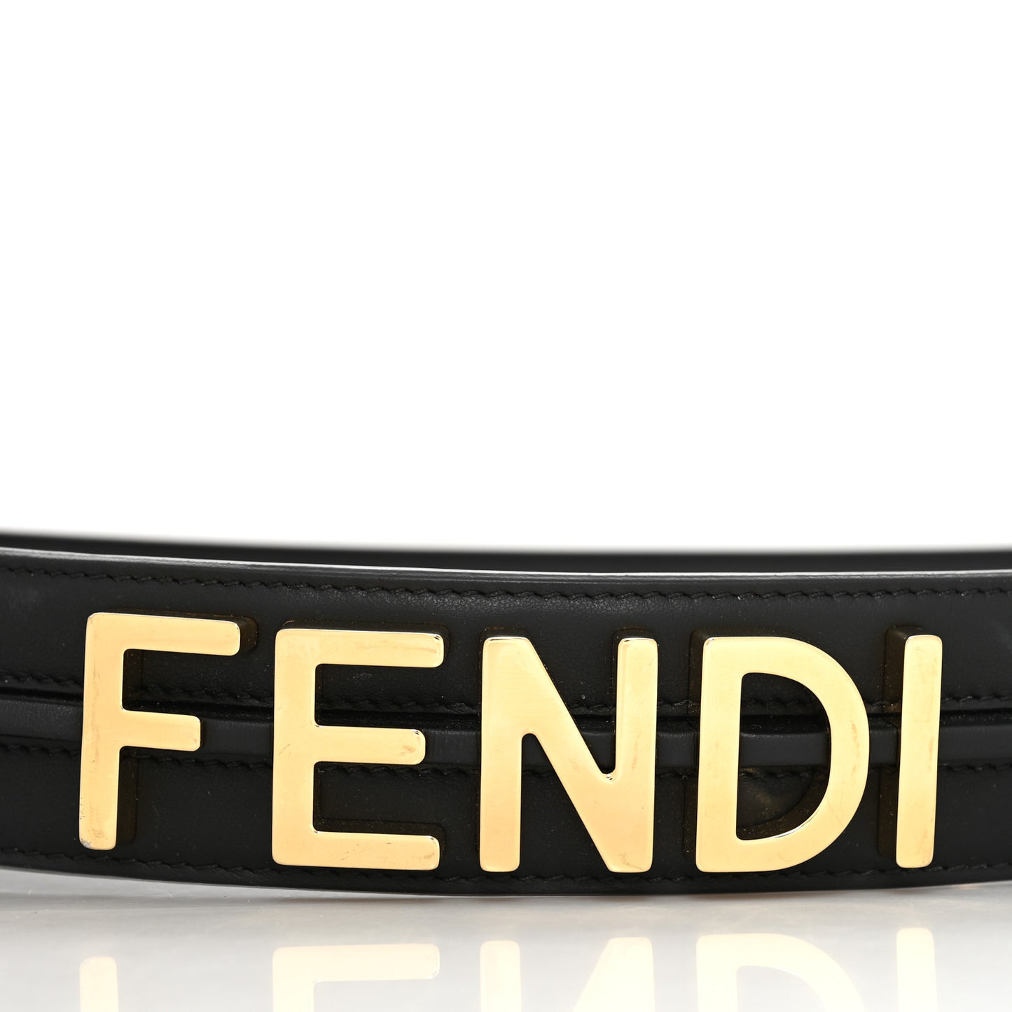 Calfskin Fendigraphy Strap You Black