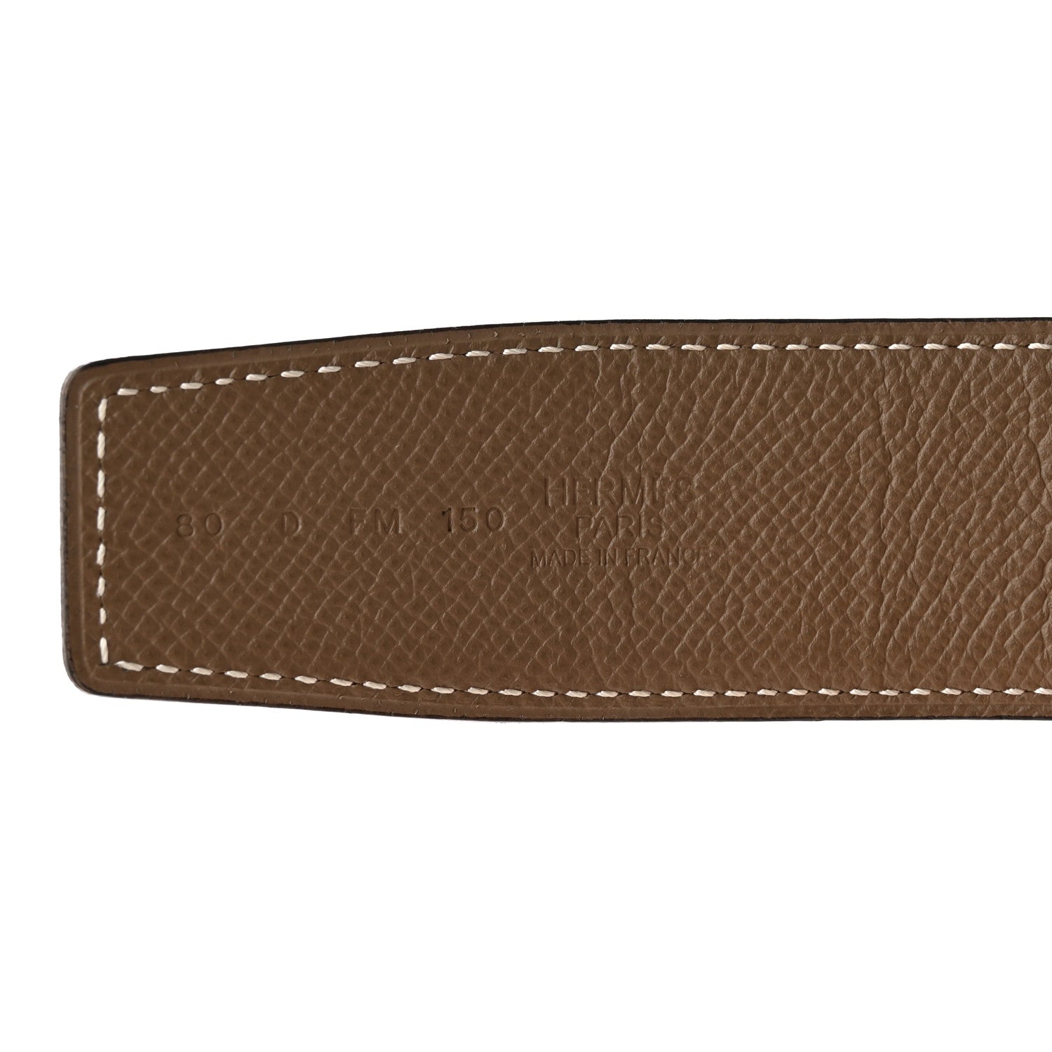 Hermes Epsom 38mm Constance H Belt 80 Etoupe Gold 4 of 8