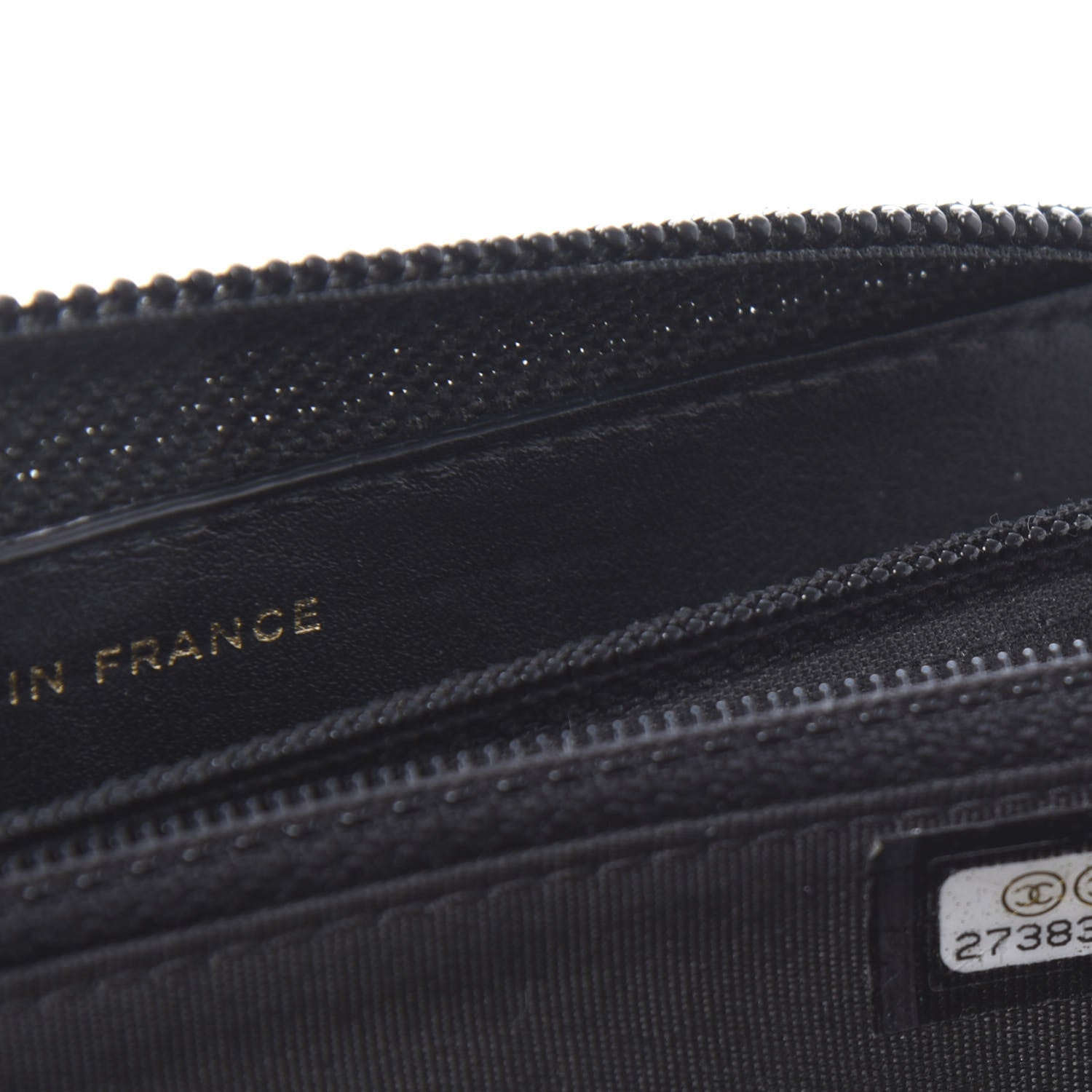 Chanel Caviar Quilted Small Boy Zip Around Wallet Black 10 of 11