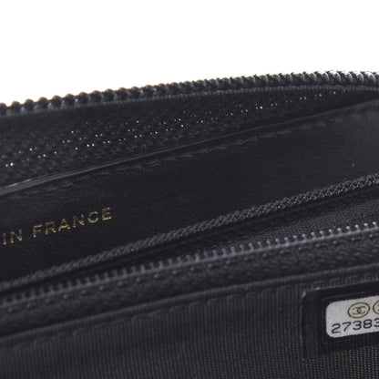 Chanel Caviar Quilted Small Boy Zip Around Wallet Black 10 of 11