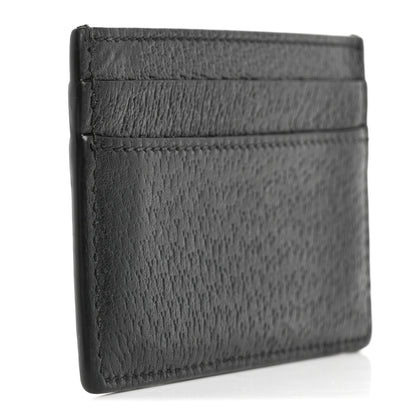 Gucci Calfskin Boar Effect GG Marmont Card Holder Black 3 of 7