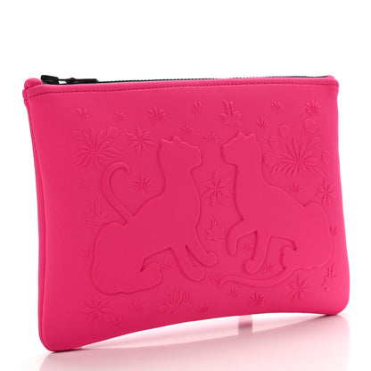 Hermes Neoprene Medium Neobain Les Leopards Rose Blogger 3 of 7