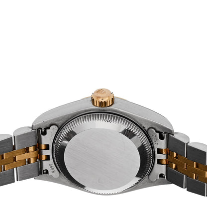 Rolex Stainless Steel 18K Yellow Gold Diamond Mother of Pearl 26mm Oyster Perpetual Datejust Watch 79173 4 of 5