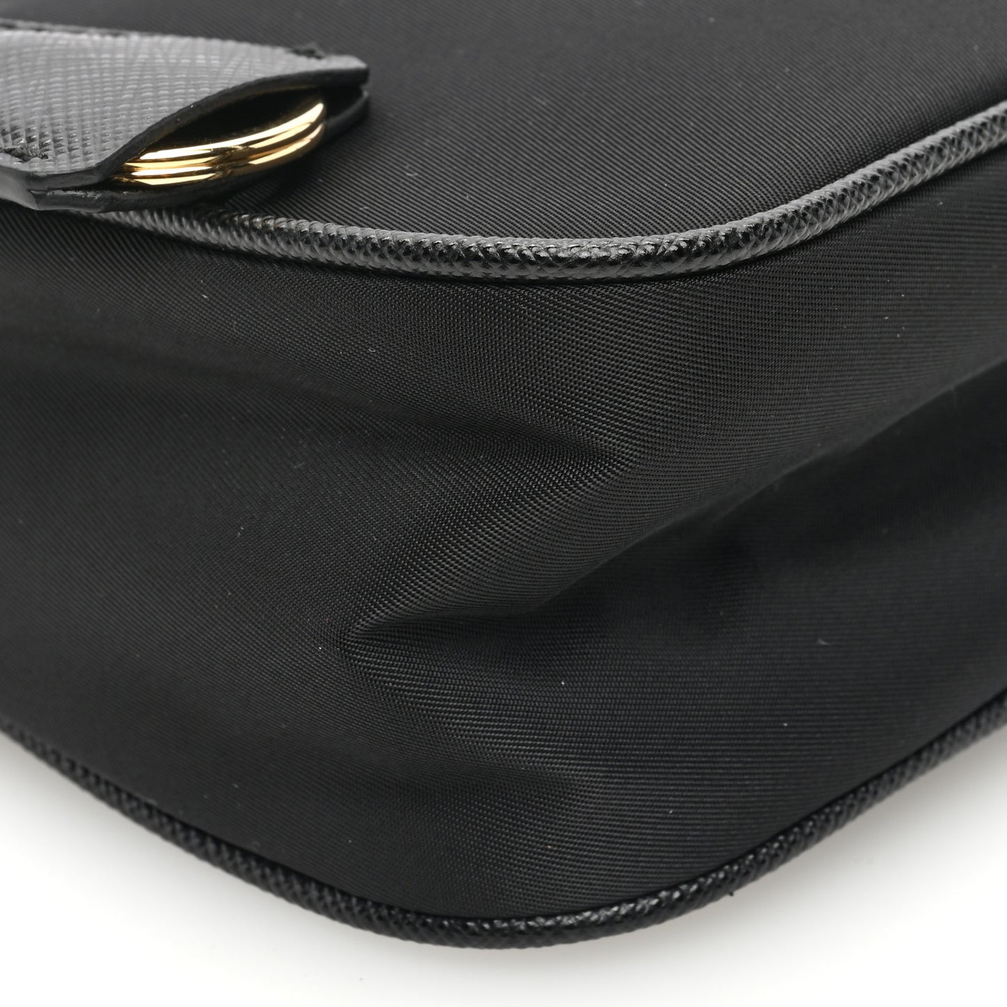 Tessuto Nylon Saffiano Mini Re-Edition 2005 Bag Black