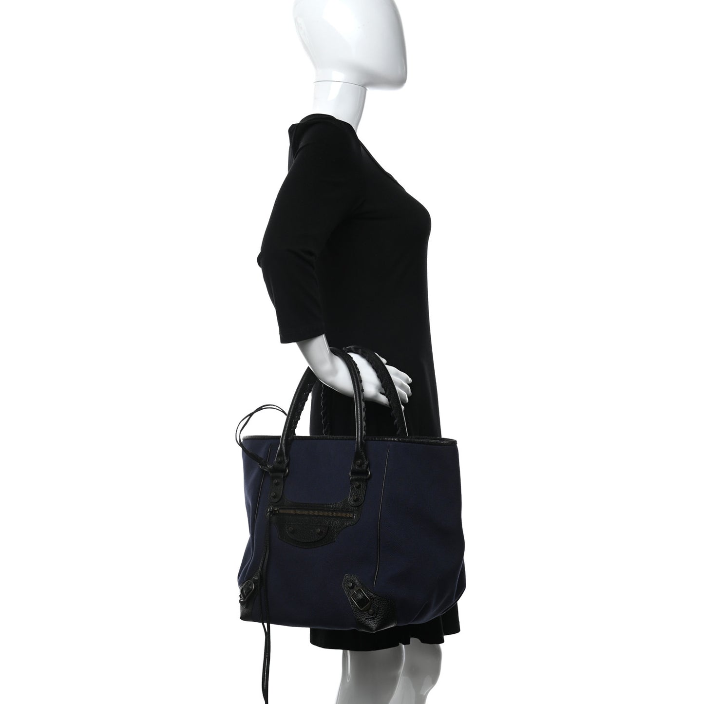 Canvas Classic Hardware S Sunday Tote Navy