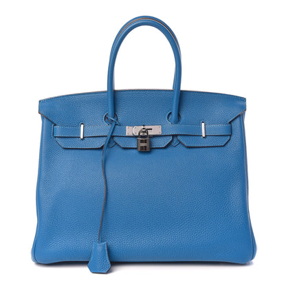 Hermes Togo Birkin 35 Bleu France 1 of 18