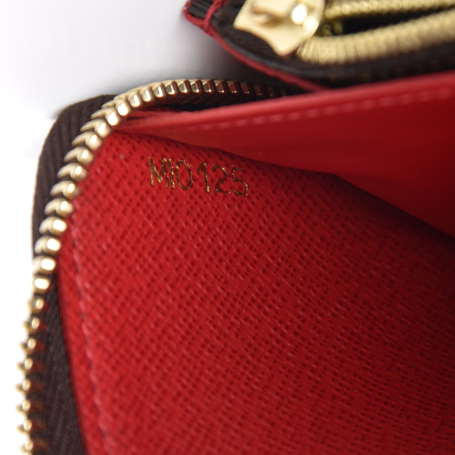 Louis Vuitton Damier Ebene Clemence Wallet Cherry 7 of 8