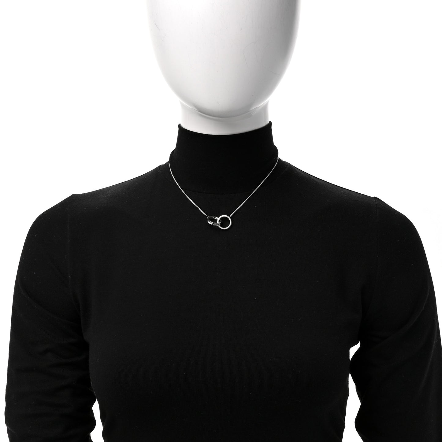 Sterling Silver 1837 Interlocking Circles Pendant Necklace