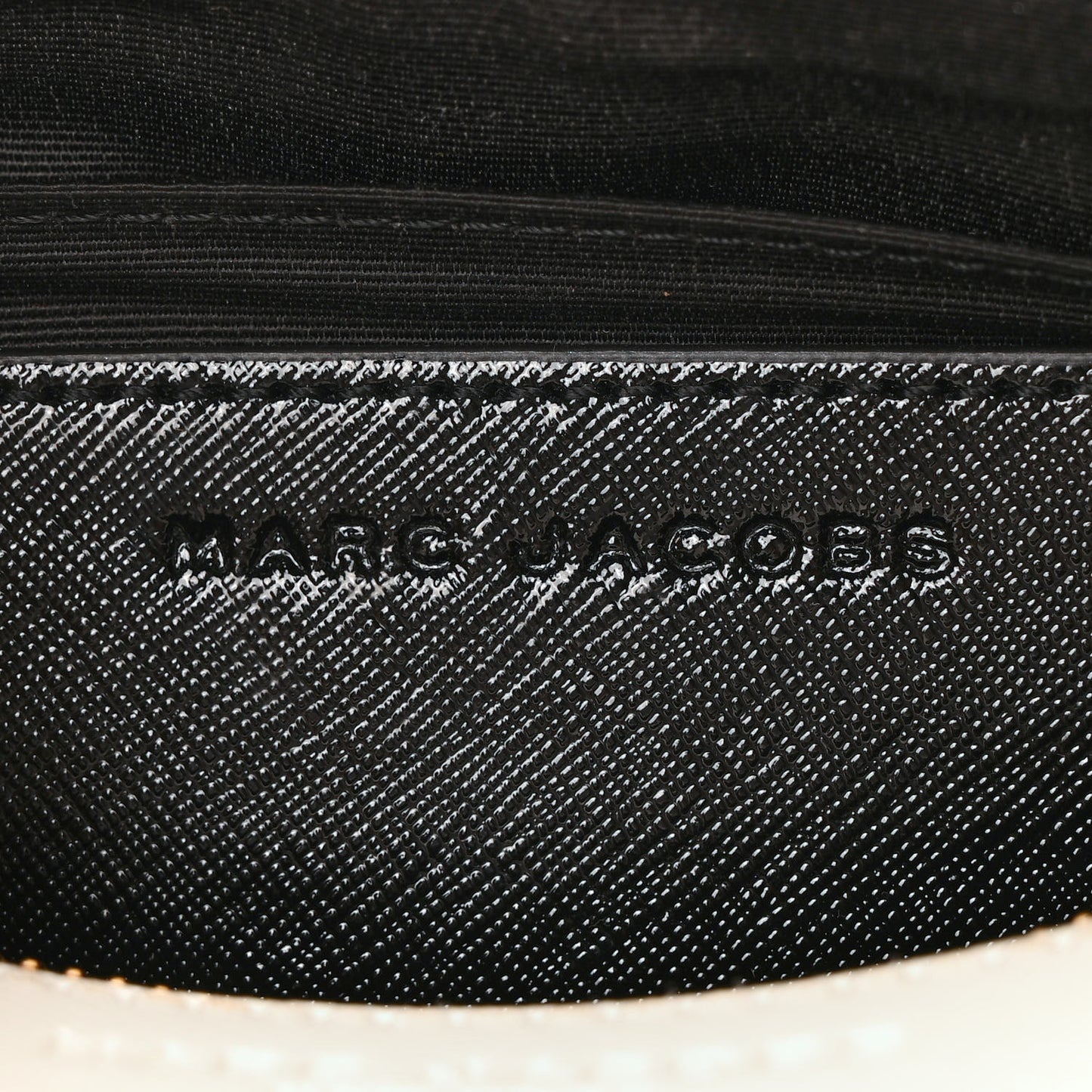 Saffiano Snapshot Camera Bag Black White Multicolor