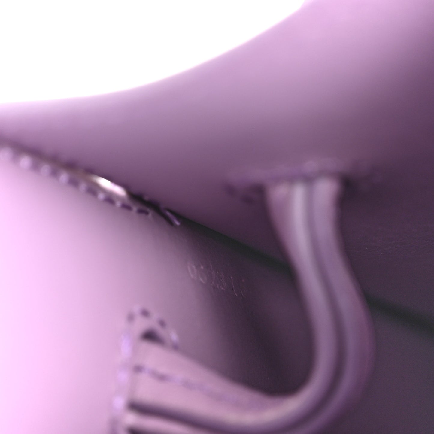 Smooth Calfskin Dice Pocket Purple