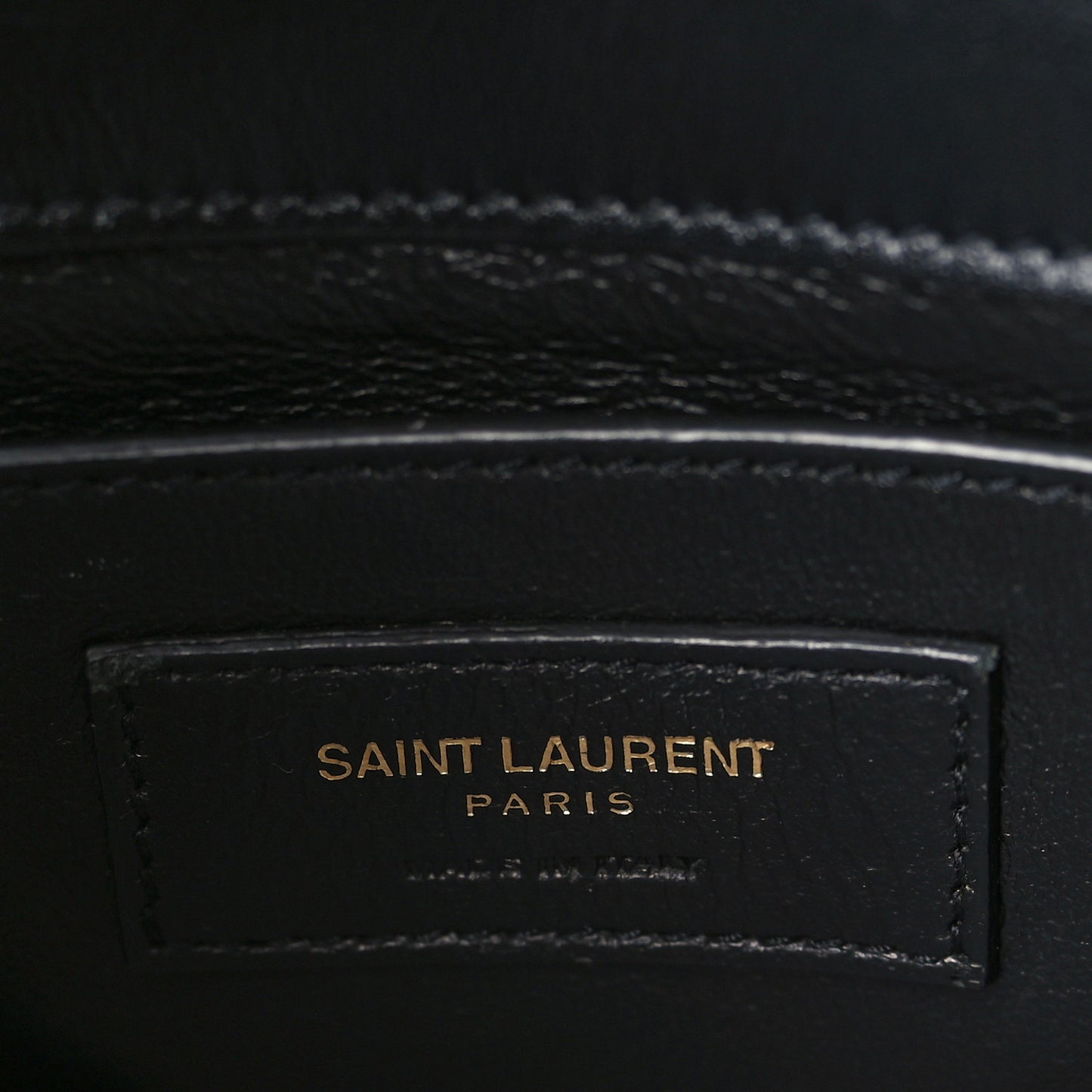 Smooth Calfskin Small Spontini Saddle Bag Black