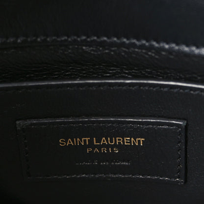 Saint Laurent Smooth Calfskin Small Spontini Saddle Bag Black 6 of 12