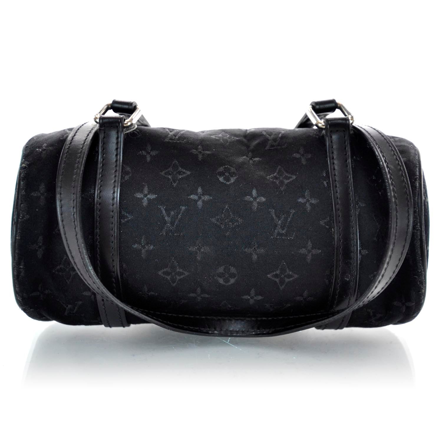 Louis Vuitton Satin Monogram Mini Papillon Black 1 of 7