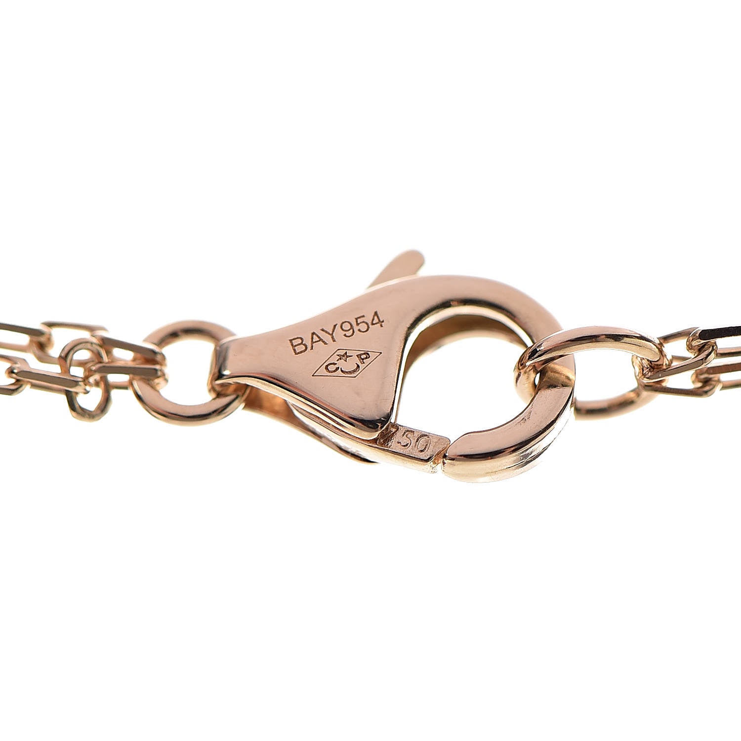 Cartier 18K Yellow Gold 2 Diamond LOVE Necklace 6 of 10